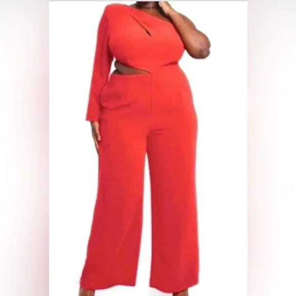 Sergio Hudson x Target 1 Shoulder Cut-Out Jumpsuit NWT EDGY - Picture 3 of 14